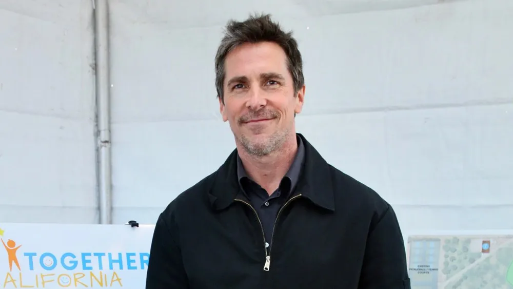 Christian Bale attends Together California's Foster Care Center Ground Breaking event on February 07, 2024 in Palmdale, California.